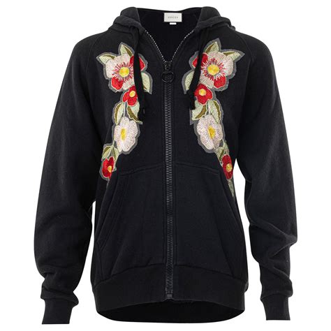 gucci flower hoodie|women's gucci sweatsuit.